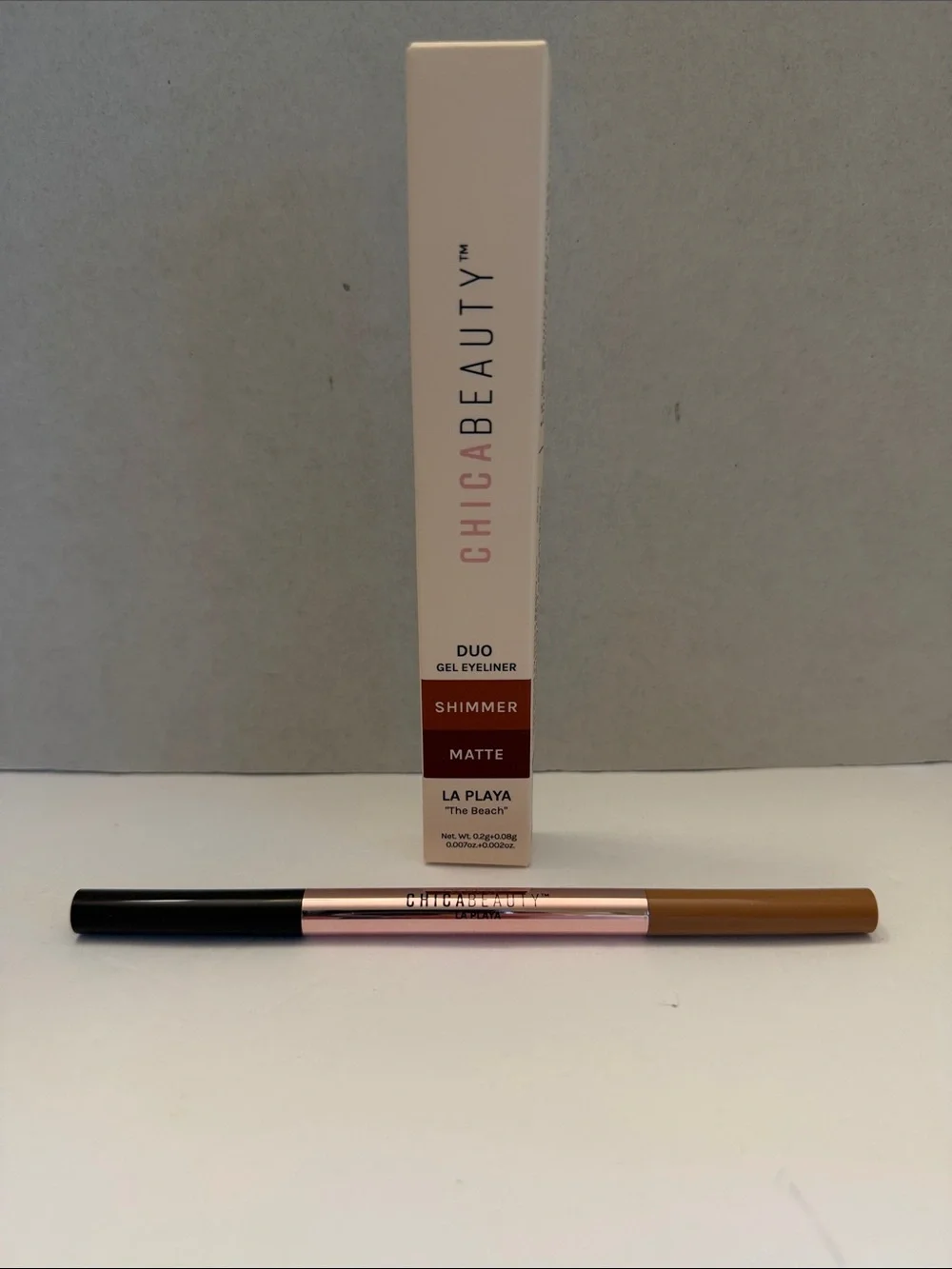 💕5/25💕Chica Beauty Duo Gel Eyeliner Pencil - La Playa (Brown)